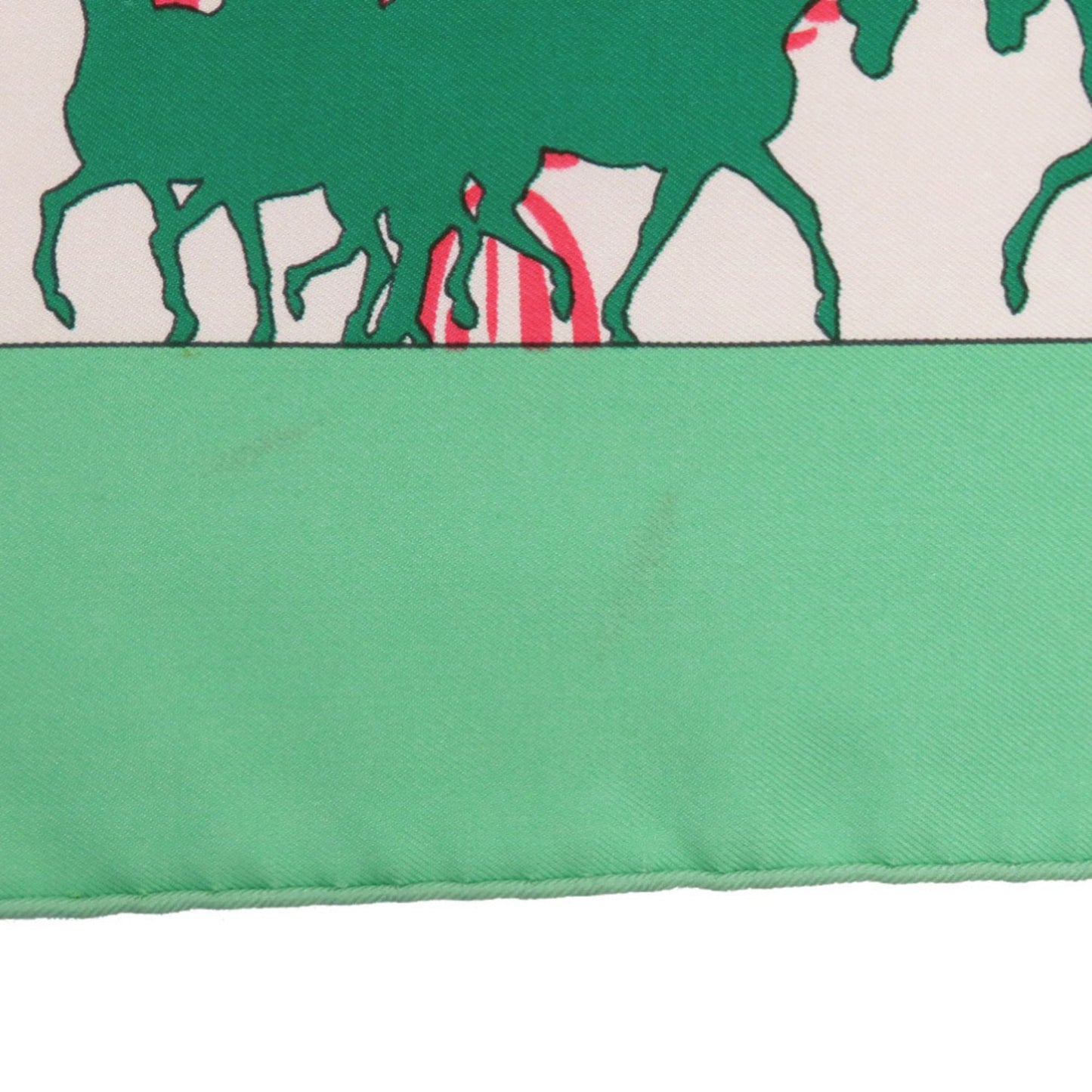 Herms Carr 90 Feria De Sevilla Seville Holidays Silk Green Scarf Muffler 0119 Hermes
