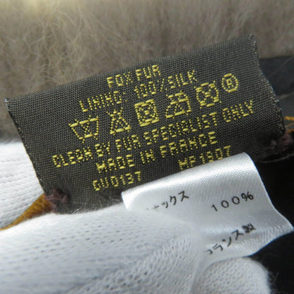 Louis Vuitton Mp1907 Cor Foxy Lunar Fox Silk Tippet Shawl In Ivory And Brown With Gold Hardware