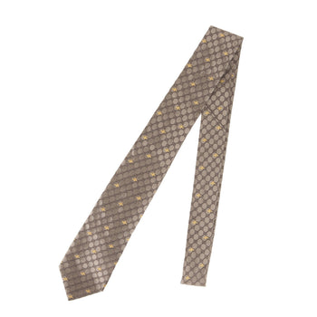 Gucci Bee Gg Monogram Silk Tie