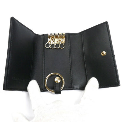 Christian Dior My Aster Key Case Cannage Black S0983Onmj M900