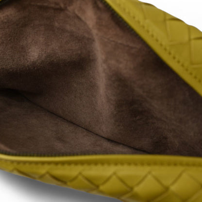 Bottega Veneta 2-Way Shoulder Bag/Clutch Bag In Mustard