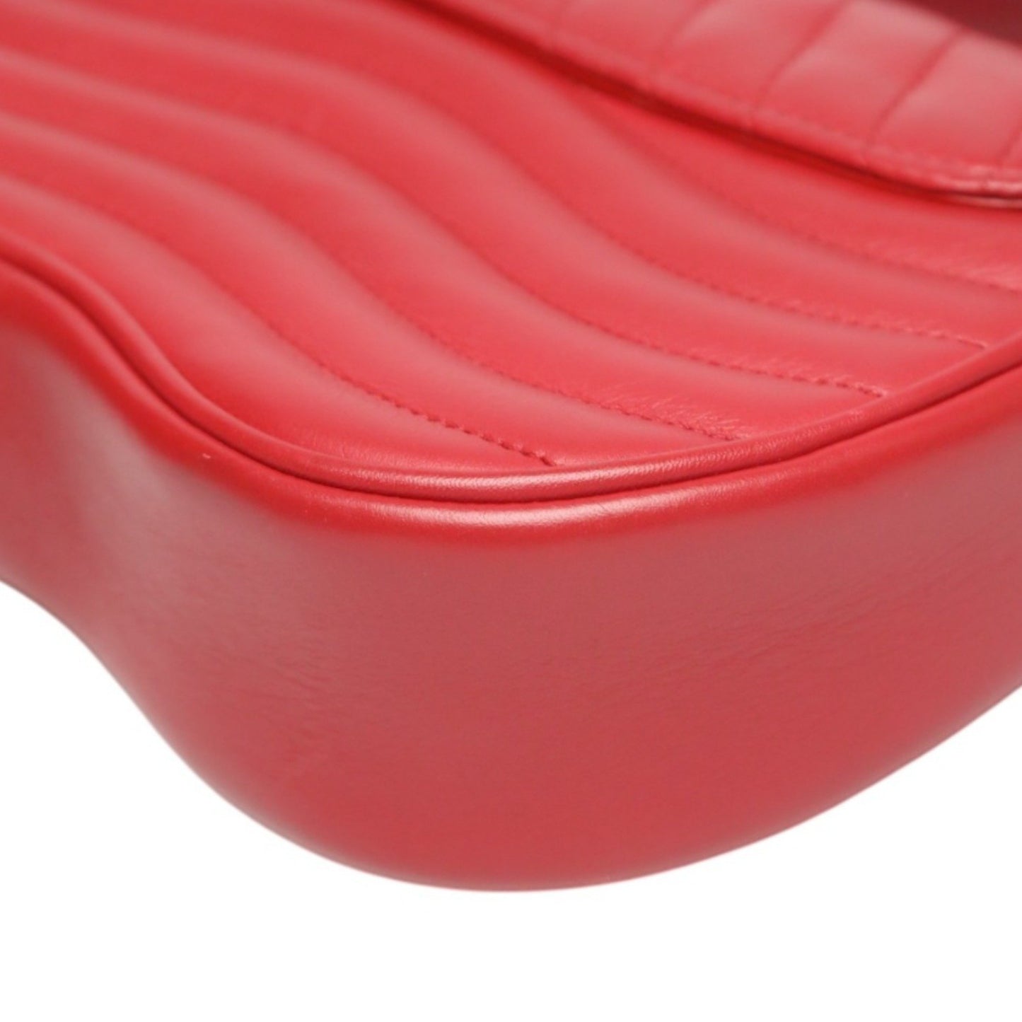 Louis Vuitton New Wave Leather Chain Tote Shoulder Bag M51930 Red