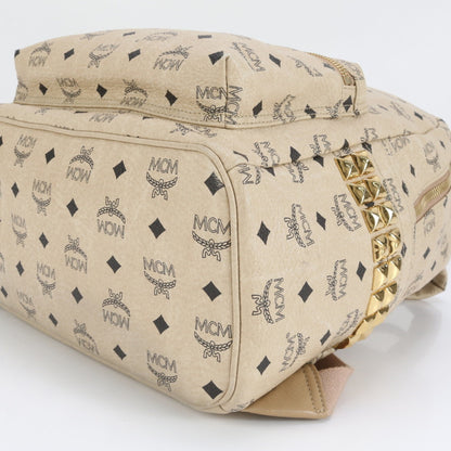 Mcm Visetos Studded Leather Backpack