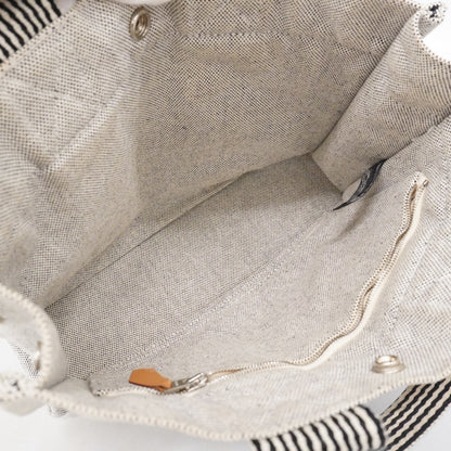 Hermes Herms New Foule Tote Pm Canvas Bag In Gray And Black For Women