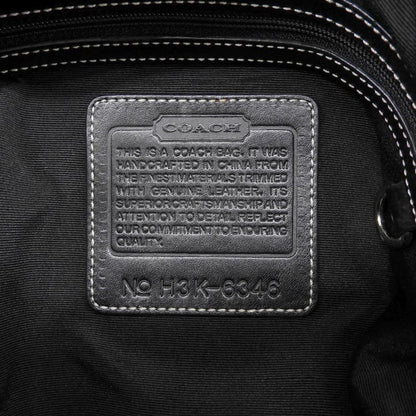 Coach Signature Shoulder Bag 6346 Canvas Gray/Black