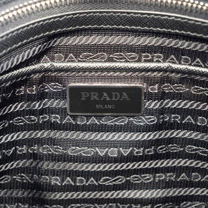 Prada Quilted Chain Tote Bag 1Bg740 Nylon | Leather Black