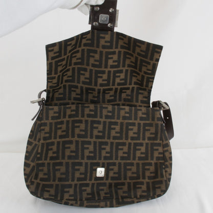Fendi Zucca Mamma Bucket Shoulder Bag In Brown Canvas