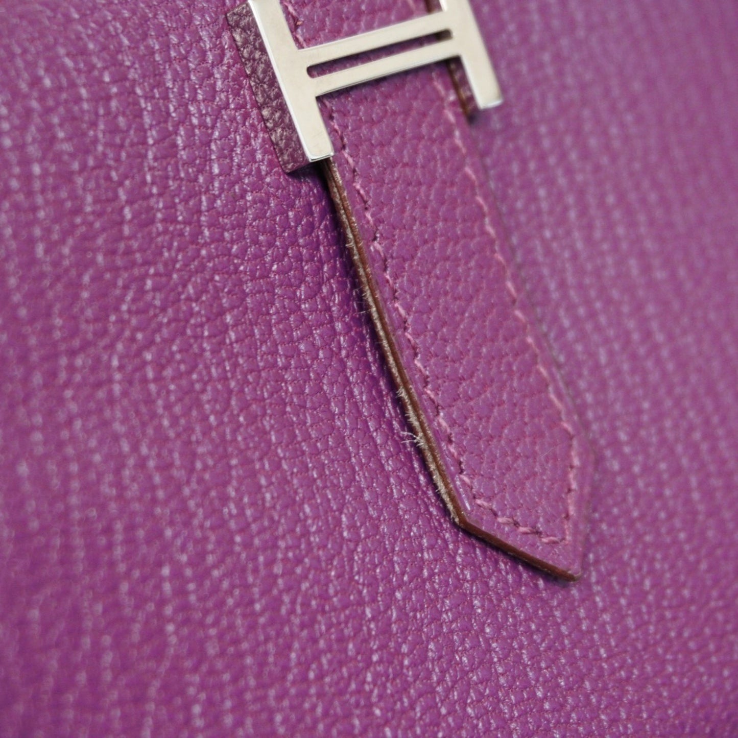 Hermes Herms Bearn Soufflet Chevre Mysore Violet Long Wallet