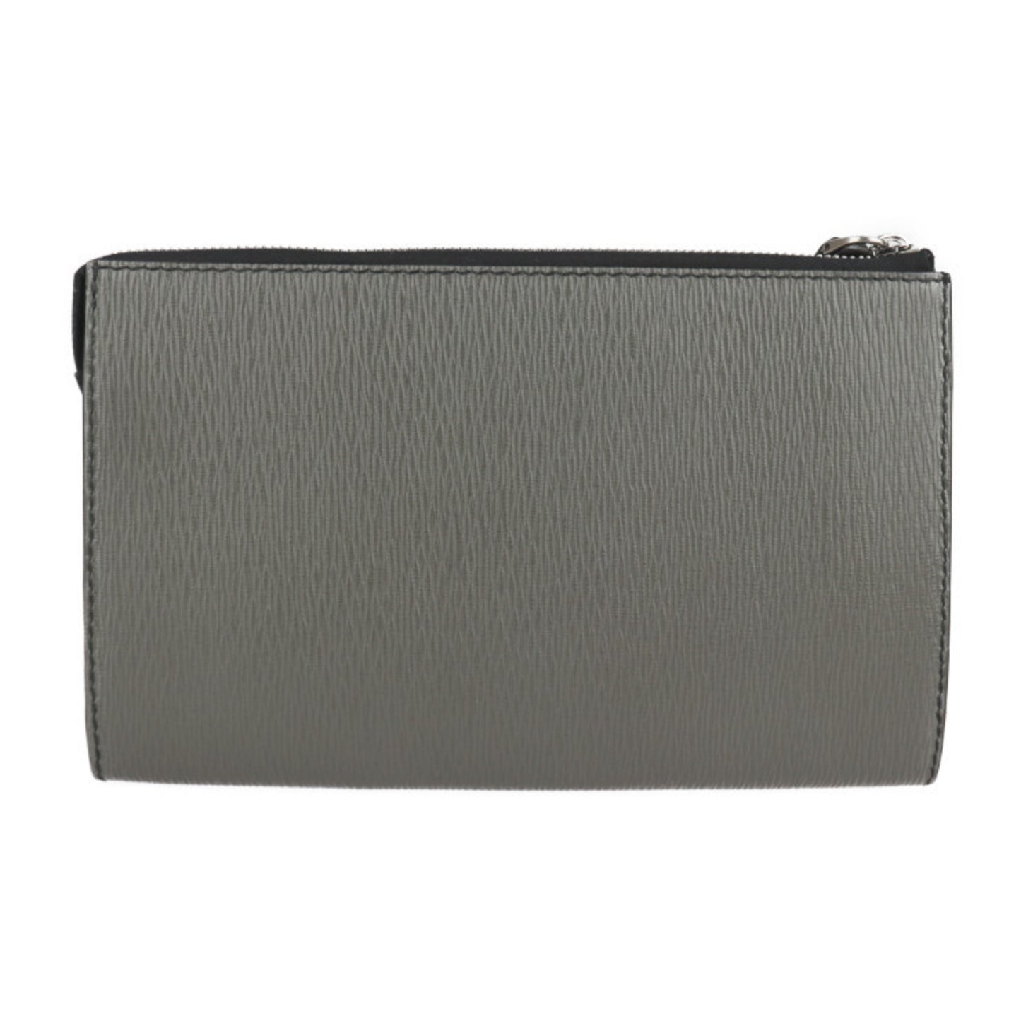 Salvatore Ferragamo Clutch Bag 24 A371 Leather Elefante Document Holder Second