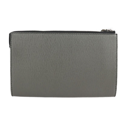 Salvatore Ferragamo Clutch Bag 24 A371 Leather Elefante Document Holder Second
