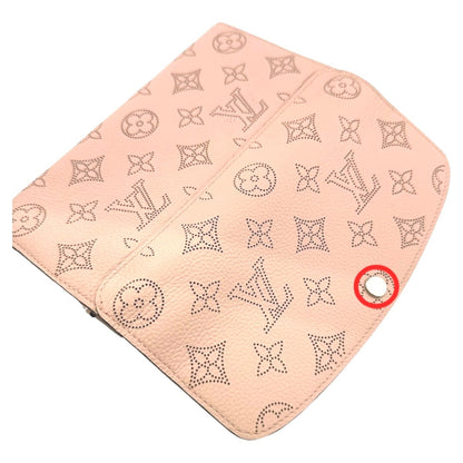 Louis Vuitton Louis Vuitton Long Wallet Mahina Monogram Portefeuille Iris M60145 Magnolia