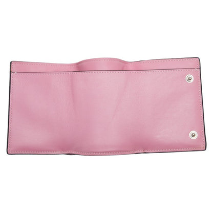 Loewe Anagram Tri-Fold Wallet Pink Leather