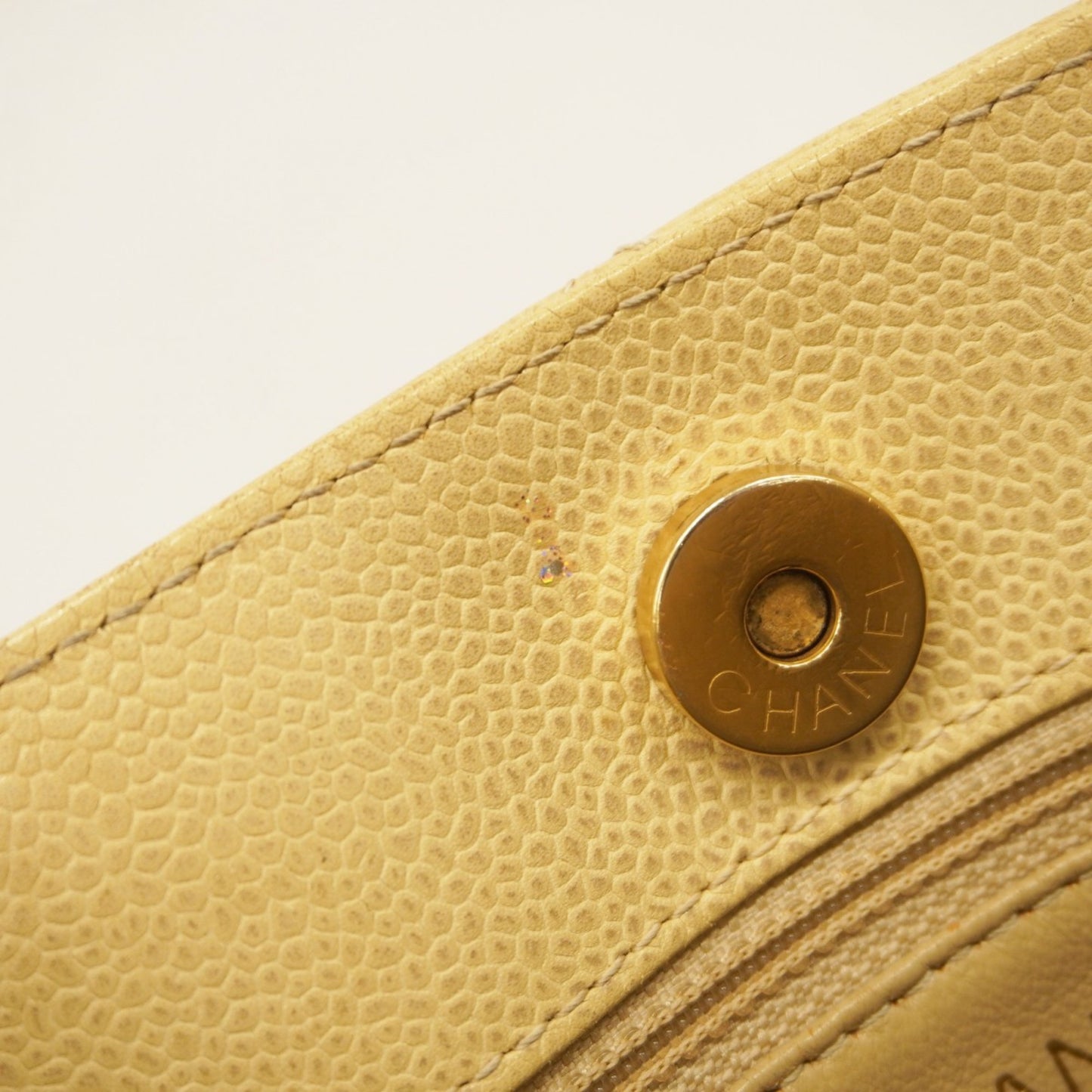 Calfskin Chanel Tote Bag Grained