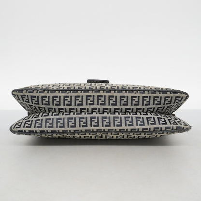 Fendi Zucchino Nylon Canvas Handbag Navy