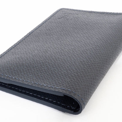 Louis Vuitton Card Case Organizer De Poche M30535 Taiga Blue Marine