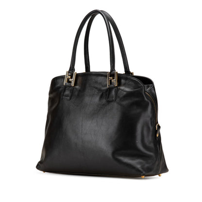 Fendi Selleria Handbag In Black Leather