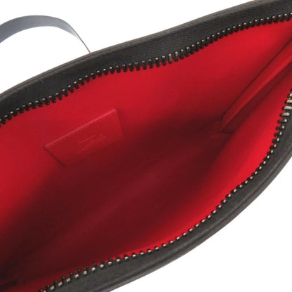 Christian Louboutin Sky Pouch Fa7369 Leather Sequin Black Shoulder Bag 1348Christian