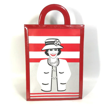 Chanel Chocolate Bar Vertical Tote Bag Bag Hand Bag Red