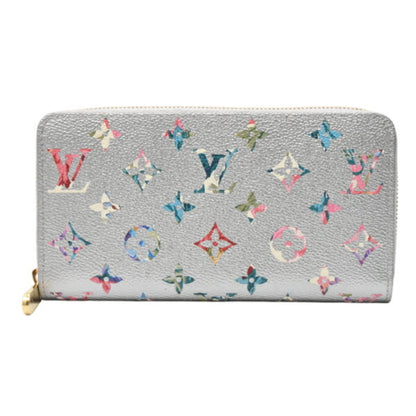 Louis Vuitton Zippy Wallet Monogram Floral Lv Garden Long Silver M81765