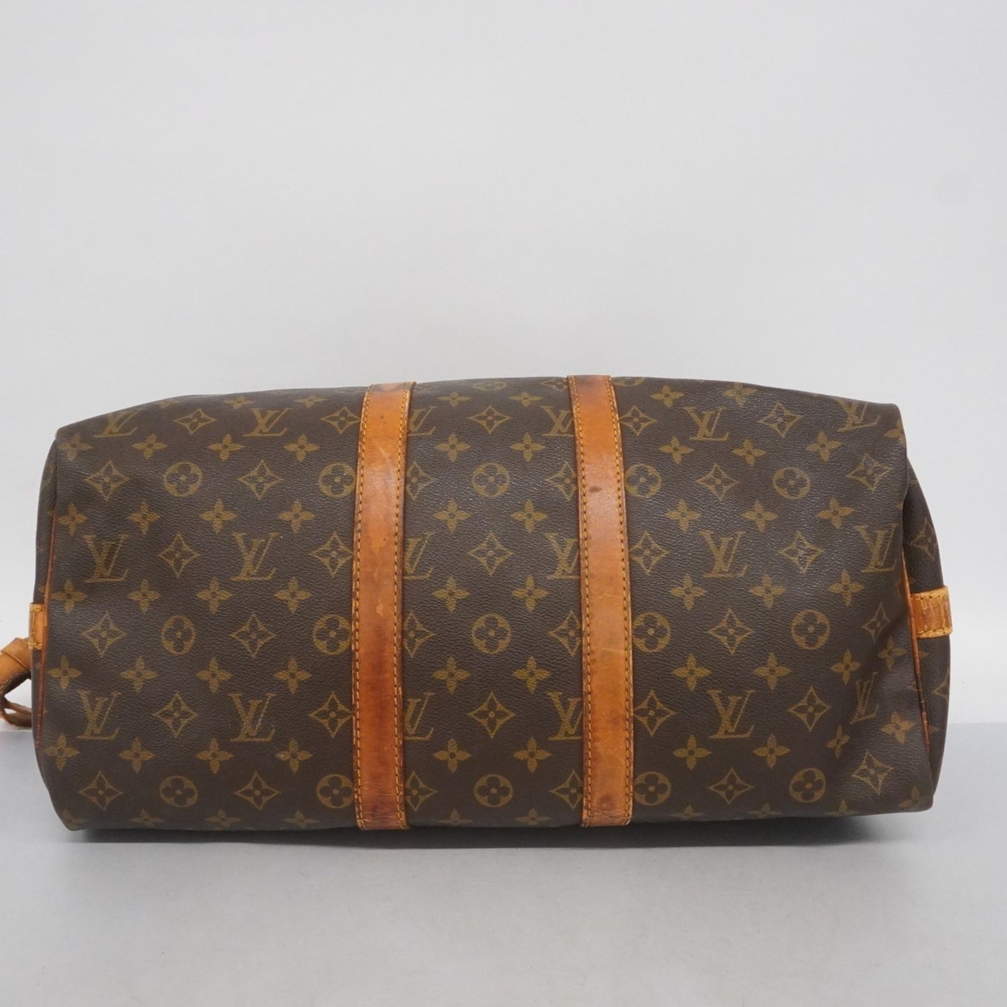 Louis Vuitton Monogram Keepall Bandouliere 45 Boston Bag M41418 Brown