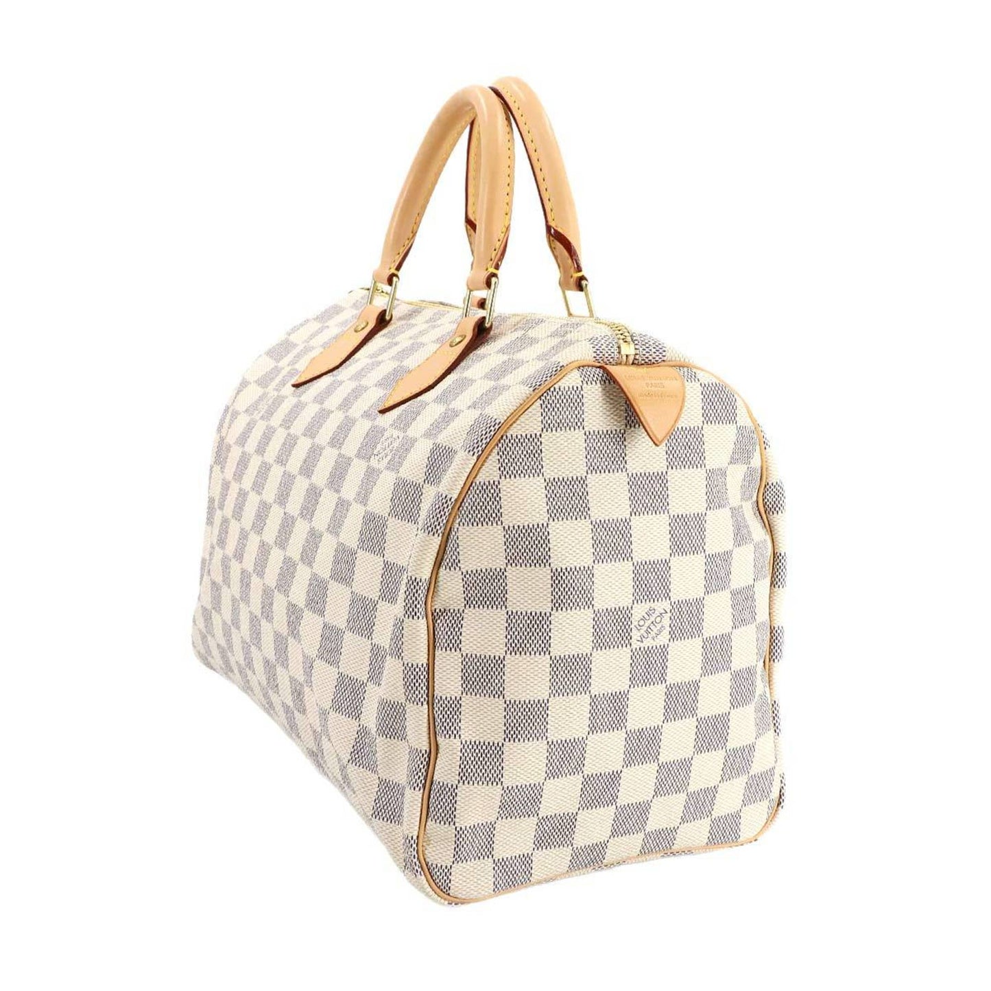 Louis Vuitton Damier Azur Speedy 30 Handbag N41533 Gold Hardware