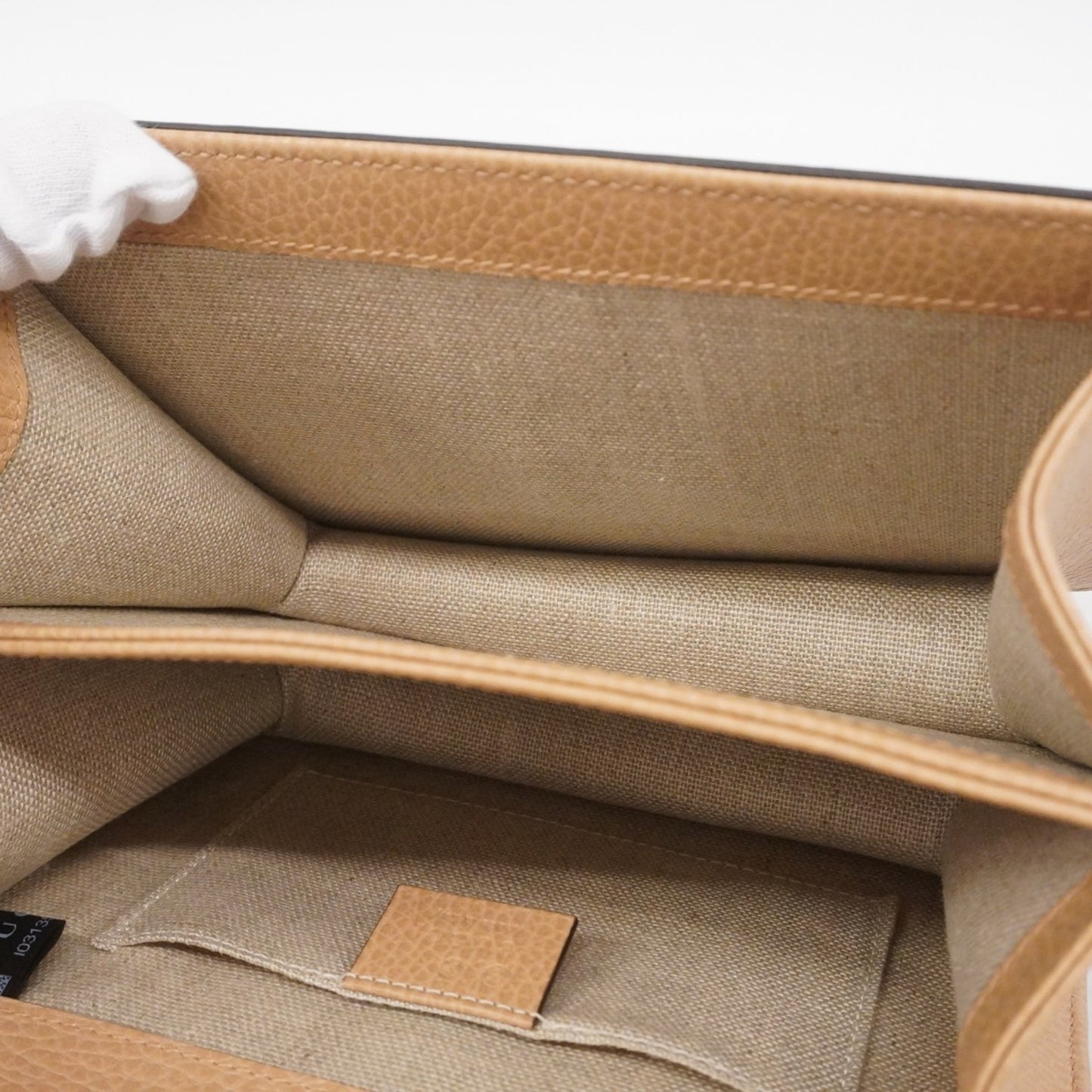 Gucci Interlocking G Shoulder Bag 510304 Leather Beige Champagne