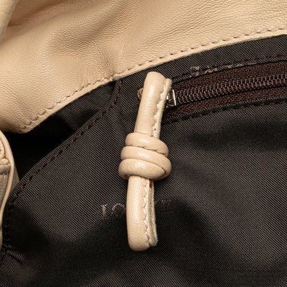 Loewe Anagram Logo Nappa Aire Handbag In Ivory