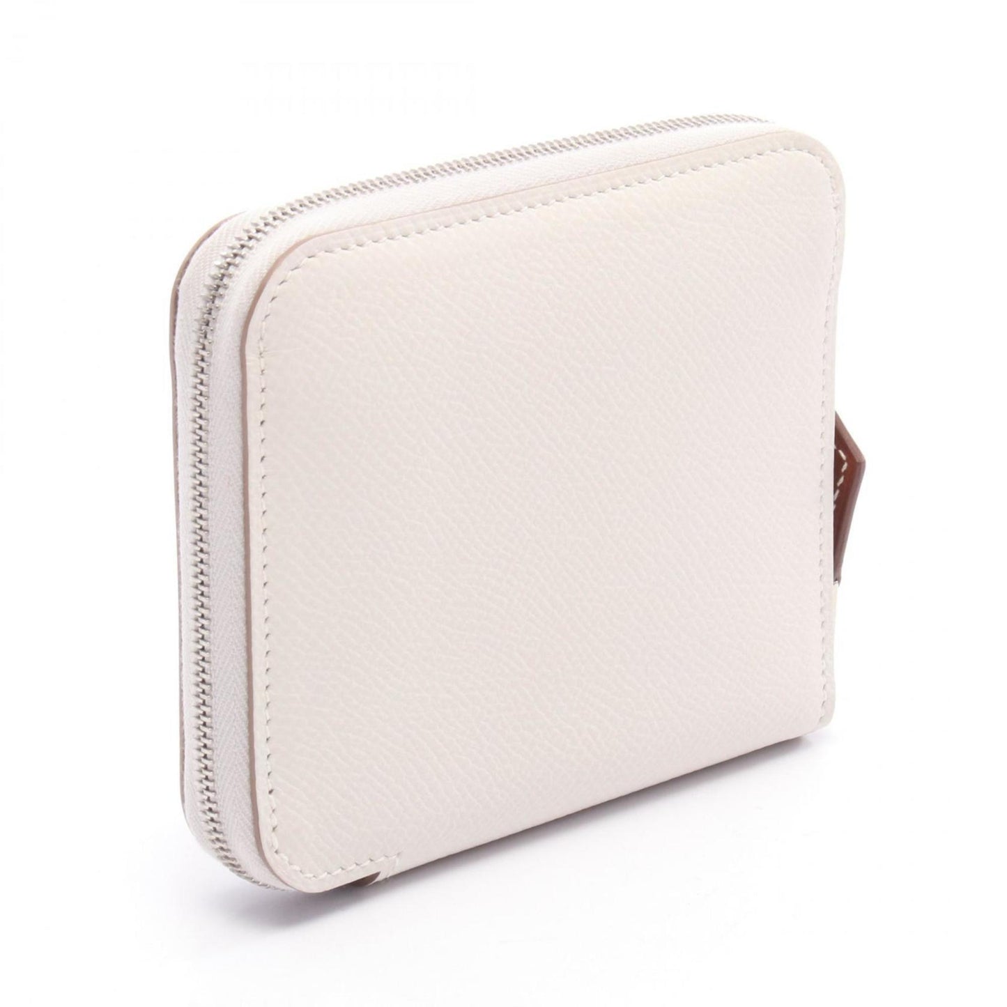 Hermes Herms Azap Compact Silkin Round Wallet