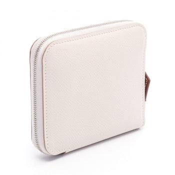 Hermes Herms Azap Compact Silkin Round Wallet