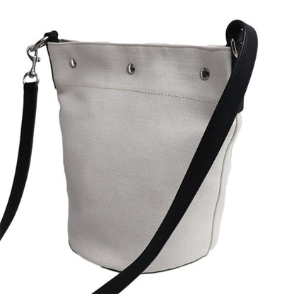 Yves Saint Laurent Rive Gauche Shoulder Bag White Black 669299-Faaaz-9024