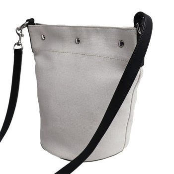 Yves Saint Laurent Rive Gauche Shoulder Bag White Black 669299-Faaaz-9024