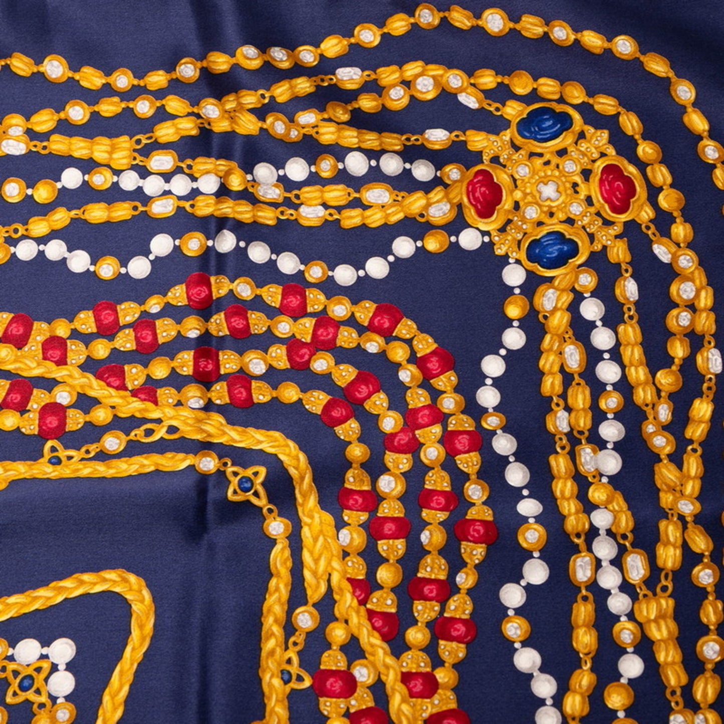 Chanel Jewelry Jewel Pattern Scarf