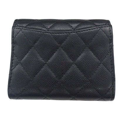Chanel Women'S Tri-Fold Wallet In Caviar Leather