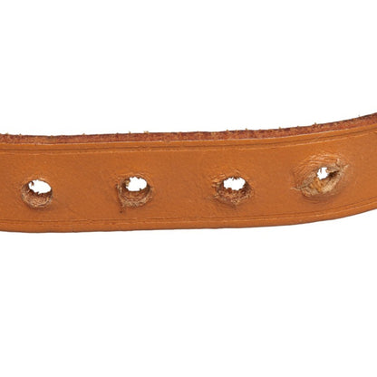 Hermes Api2 Bracelet Silver Brown Metal Leather