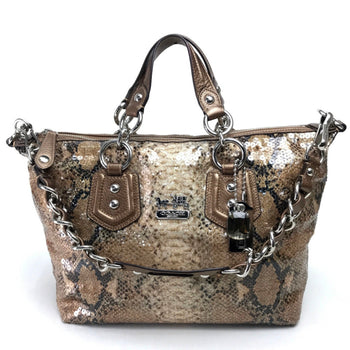 Coach 15269 Madison Sequin Audrey Boston Bag Handbag Sequins