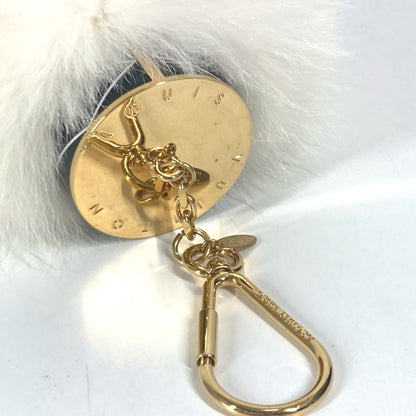 Louis Vuitton M67369 Fur Heart Logo Bag Charm Fuzzy V Accessory Keychain Metal