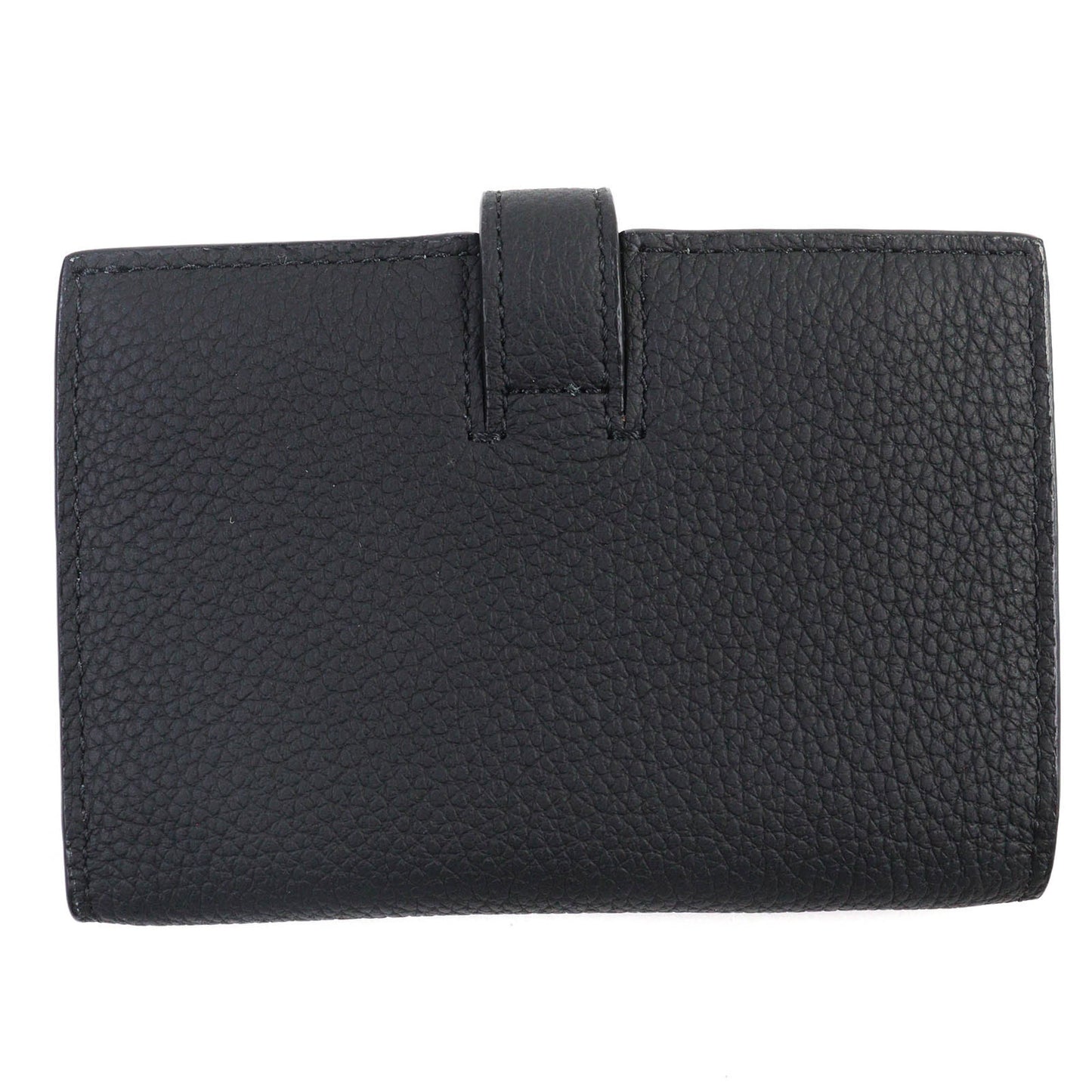 Christian Dior Dior 2Llch187Ken Dior Normandie Logo Leather Card Holder/Card Case In Black With