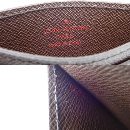 Canvas Louis Vuitton Card Case Damier