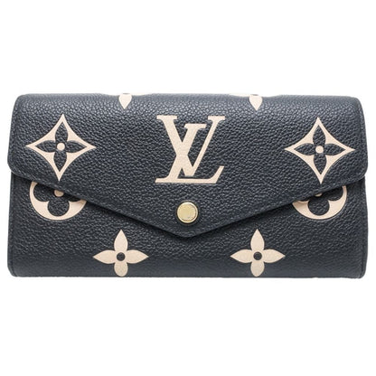 Louis Vuitton Louis Vuitton Long Wallet M80496 Portefeuille Sarah Monogram Bicolor Empreinte Black