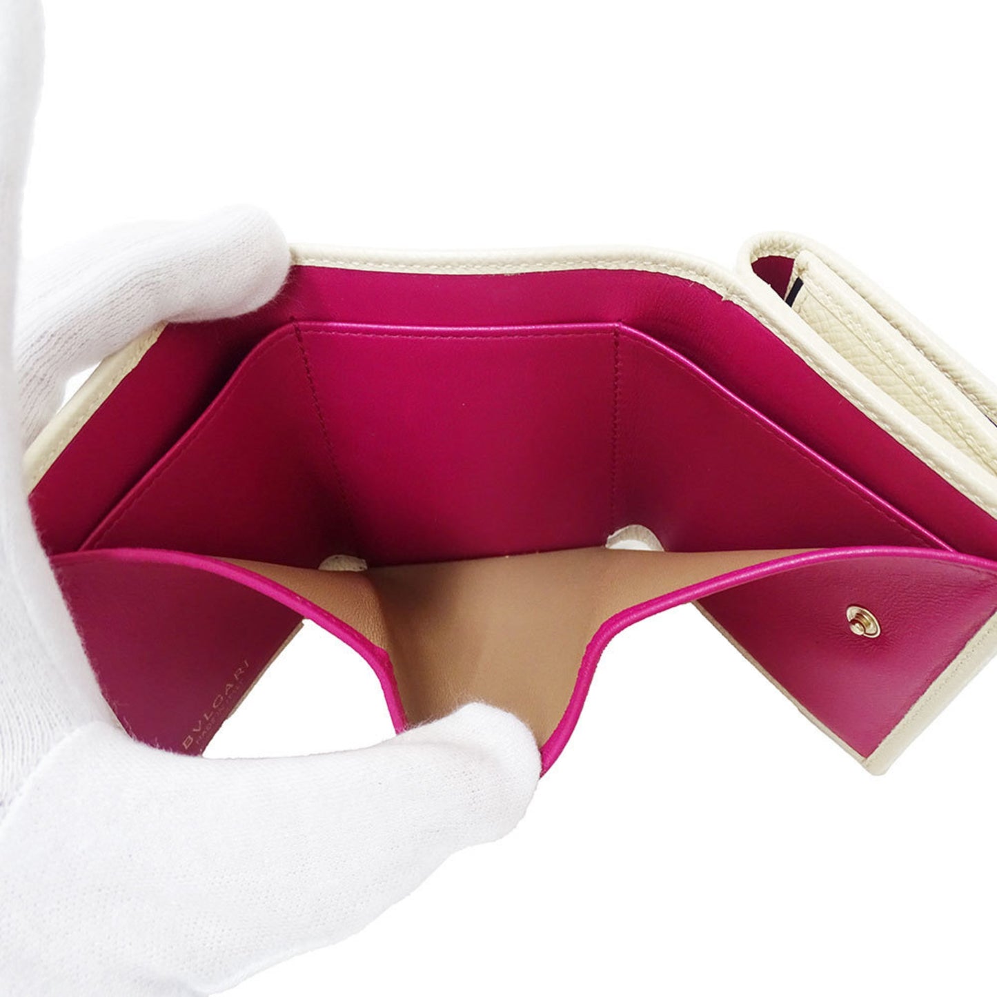 Bvlgari Women'S Tri-Fold Wallet