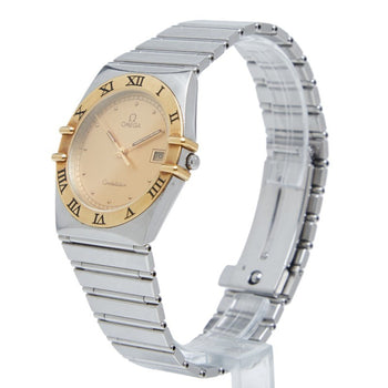 Omega Constellation Quartz Watch With Gold Dial