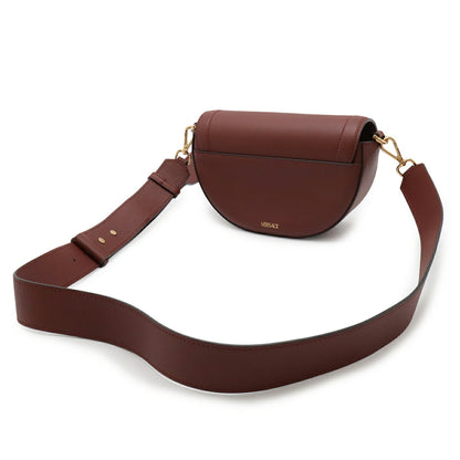 Versace Versace Medusa Flap Shoulder Bag Clutch Leather Burgundy