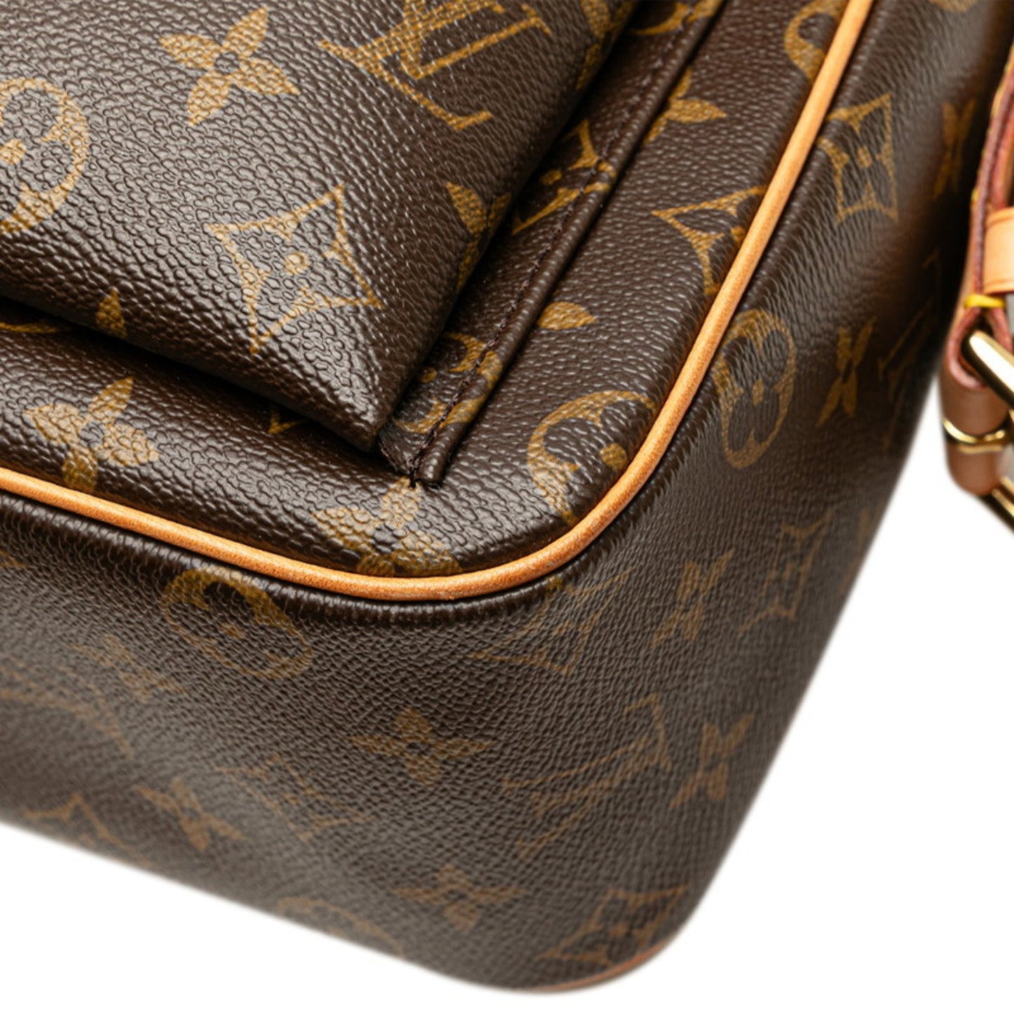 Louis Vuitton Monogram Viva Cite Gm One-Shoulder Bag M51163 Brown Pvc Leather