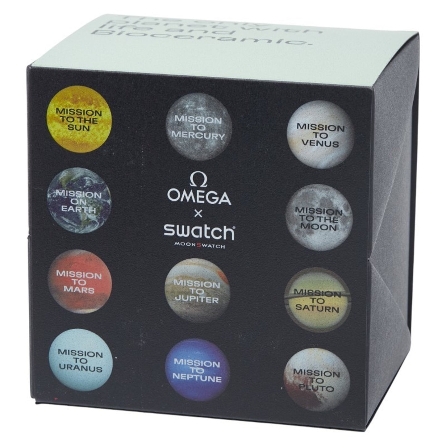 Omega X Swatch Moonswatch Mission On Earth Watch So33G100 Quartz Navy Dial Ceramic Nylon