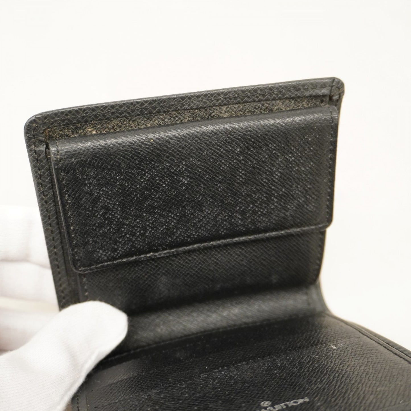 Louis Vuitton Taiga Wallet Porte Bier 3 Carte Credit M30452 Ardoise