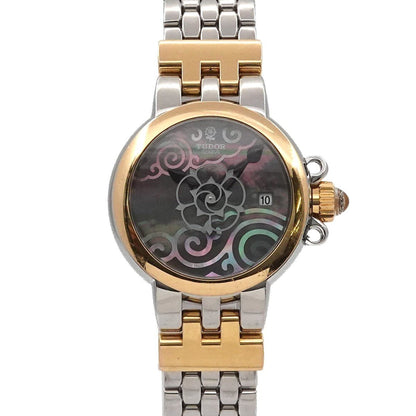 Tudor Clair De Rose Two-Tone Watch 35101 Women'S With Date Display