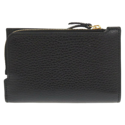Gucci Gg Marmont Double G 546588 Leather Black Bifold Wallet 0069Gucci