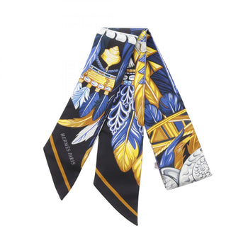 Hermes Herms Twilly Dance Pacifique Silk Scarf For Women In Black