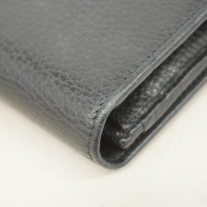 Gucci Gg Marmont Long Wallet 456116 Leather Black