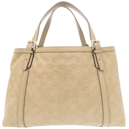 Gucci Guccissima Gg Logo 162094 Leather Beige Tote Bag Handbag 0245 Gucci